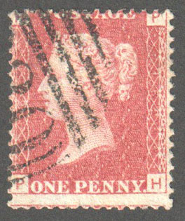 Great Britain Scott 33 Used Plate 162 - PH - Click Image to Close